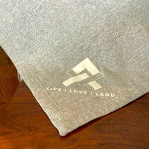 49”x 56” heather gray sweatshirt blanket